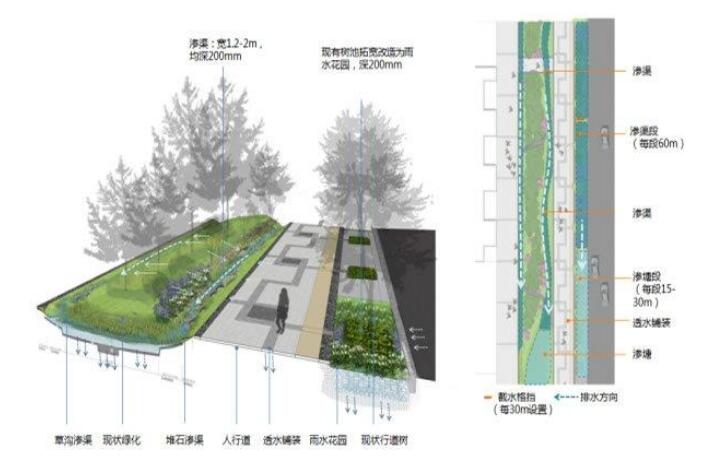 十堰恐龍化工介紹海綿城市道路施工結(jié)構(gòu)圖！請看下文